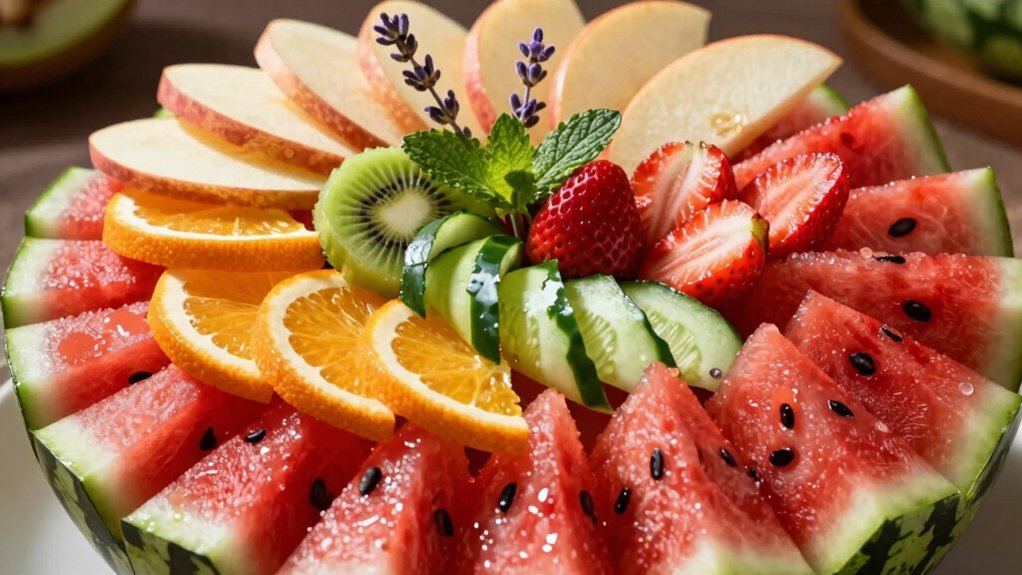 layer fruits and vegetables