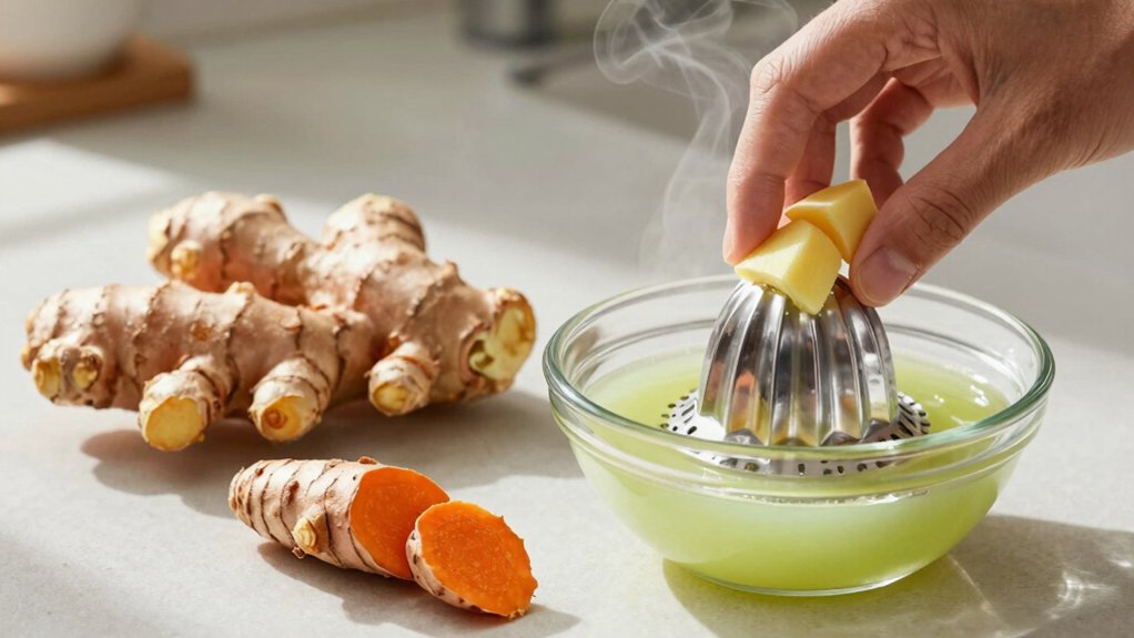 juice ginger and turmeric select firm vibrant roots