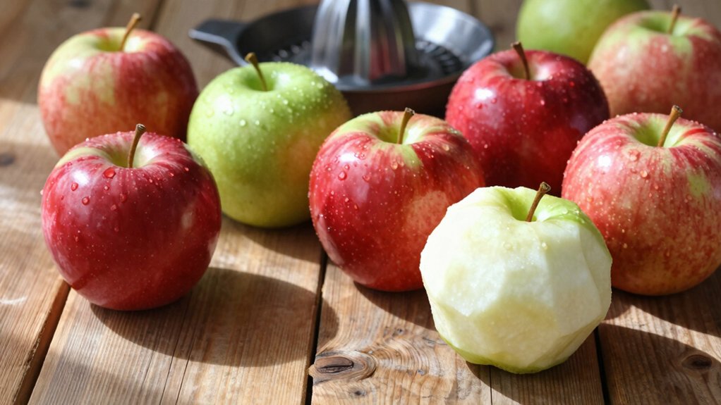 apple juicing skin choice