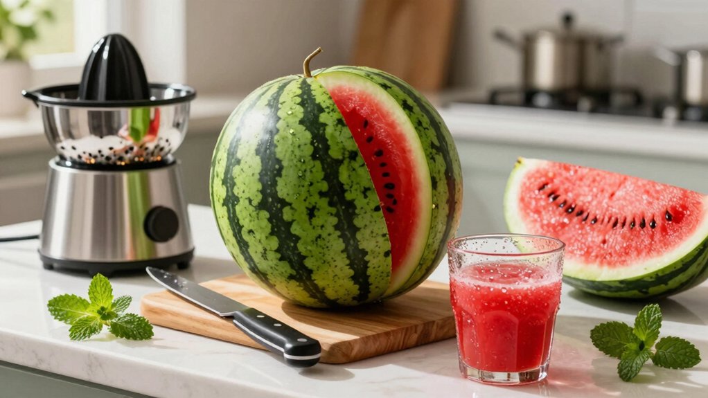 choose ripe juicy watermelon