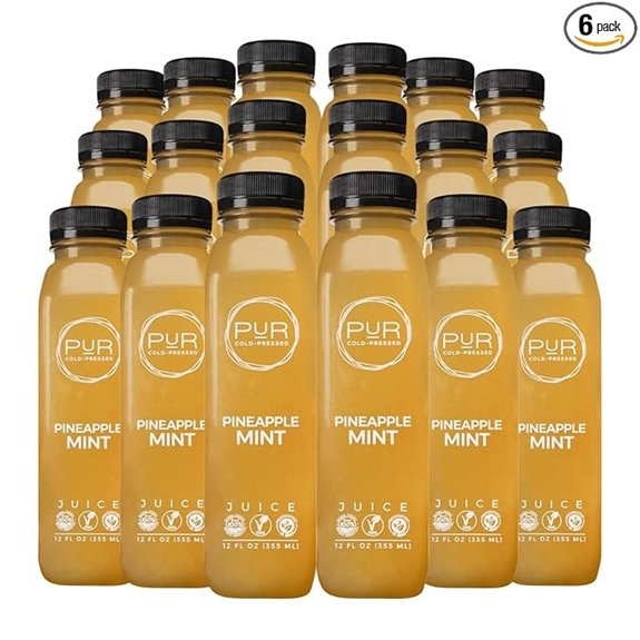 PUR Cold-Pressed Pineapple Mint Juice (6 Pack)