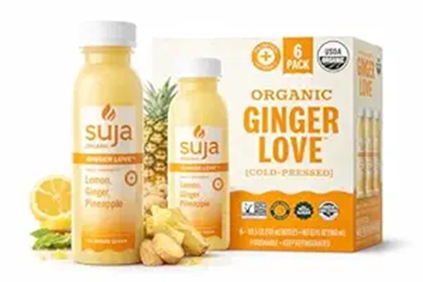 Suja Ginger Love Lemon Pineapple Juice (6 Bottles)