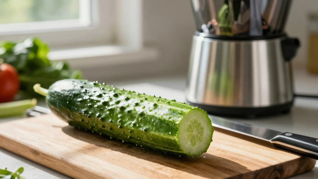 peel cucumber before juicing