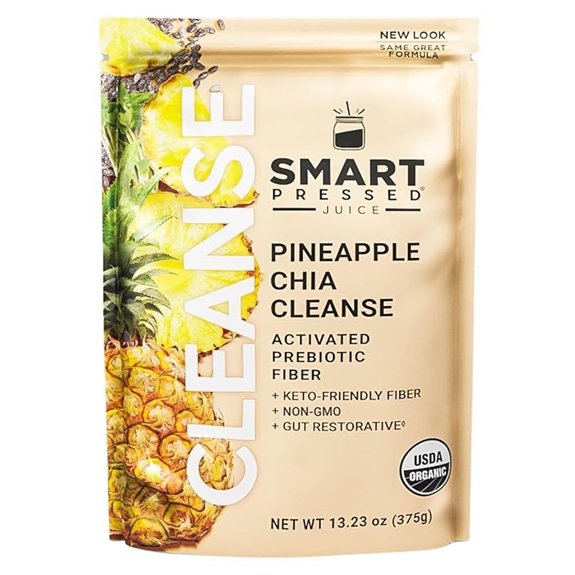 SMART Pineapple Chia Cleanse: Prebiotic Probiotics & Enzymes (30 Servings)