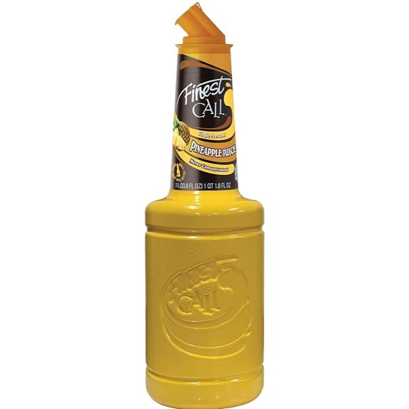 Finest Call Single Pressed Pineapple Juice 1 Liter Bottle (33.8 Fl Oz)
