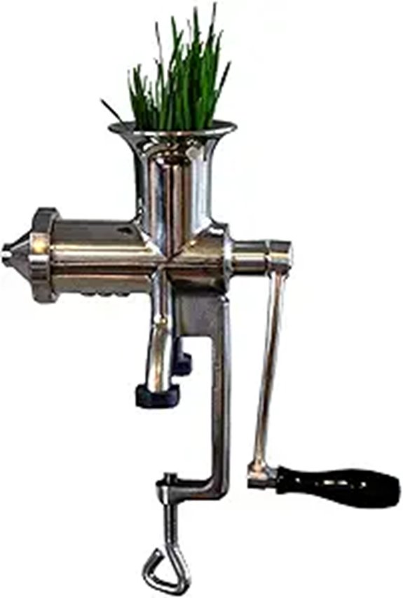 Handy Pantry HJ Hurricane Stainless Steel Manual Wheatgrass Juicer