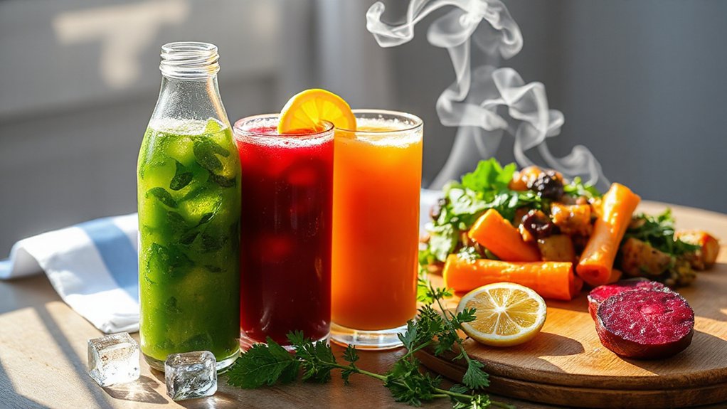 balanced nutritious juice pairings