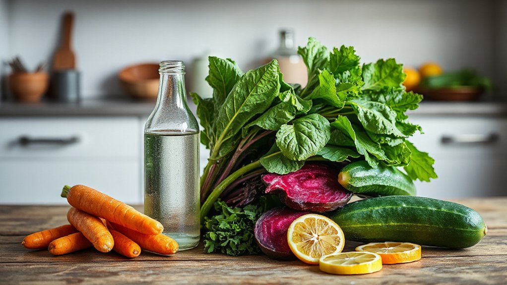 balanced veggie juice pairing